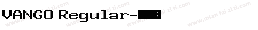 VANGO Regular字体转换